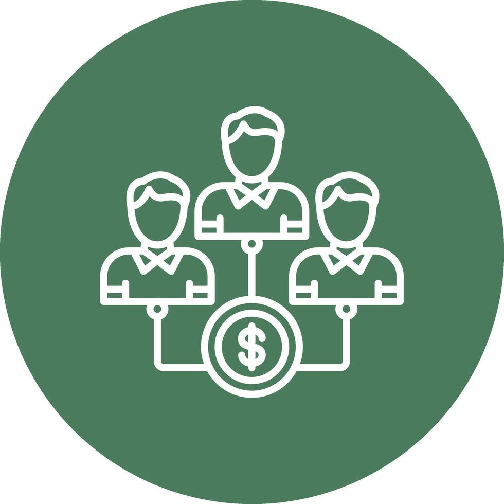 Mutual Fund Sharp Edge Symbol vector