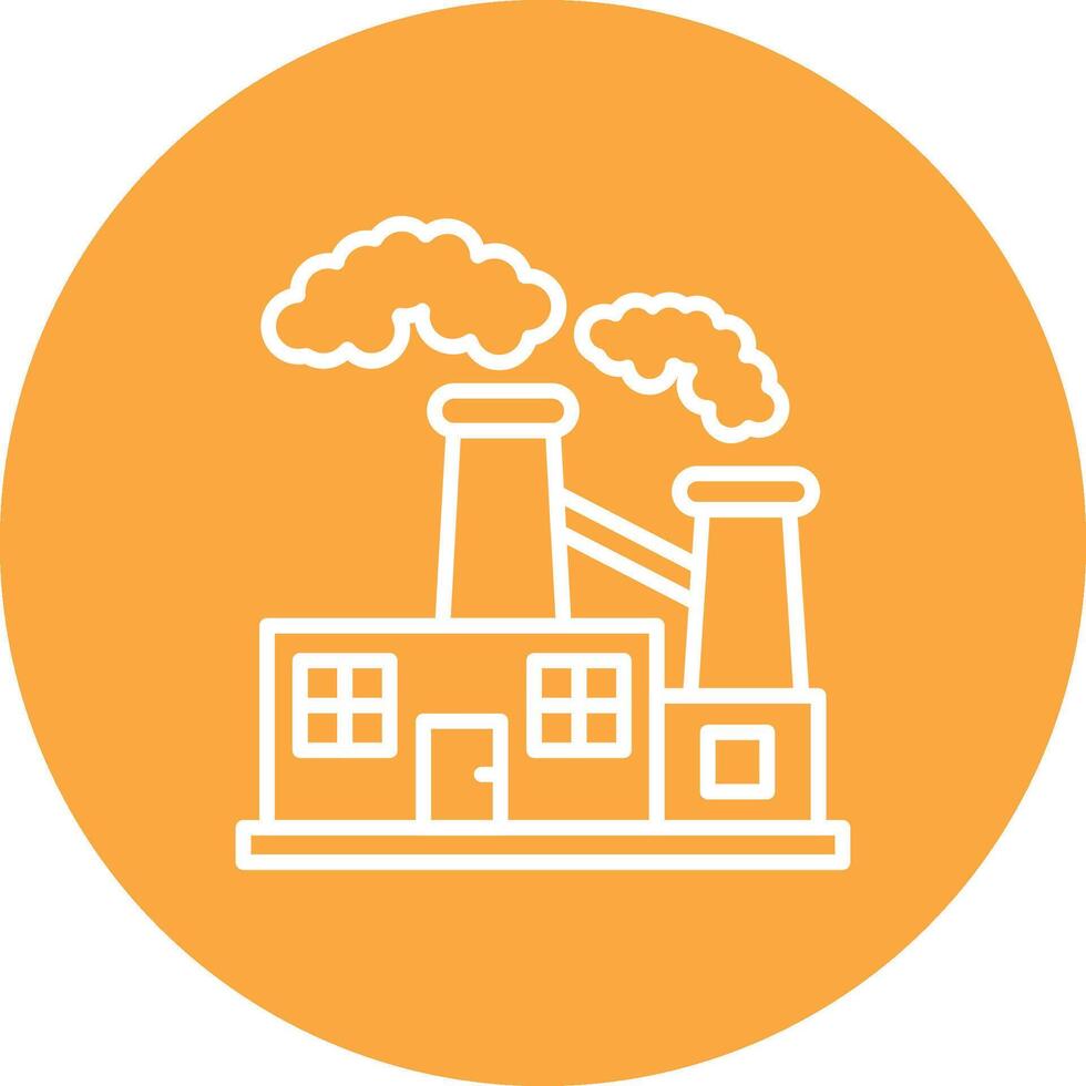 Factory Rounded Line Illustration vector