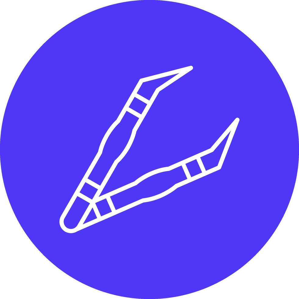 Tweezer Monochrome UI Visual vector