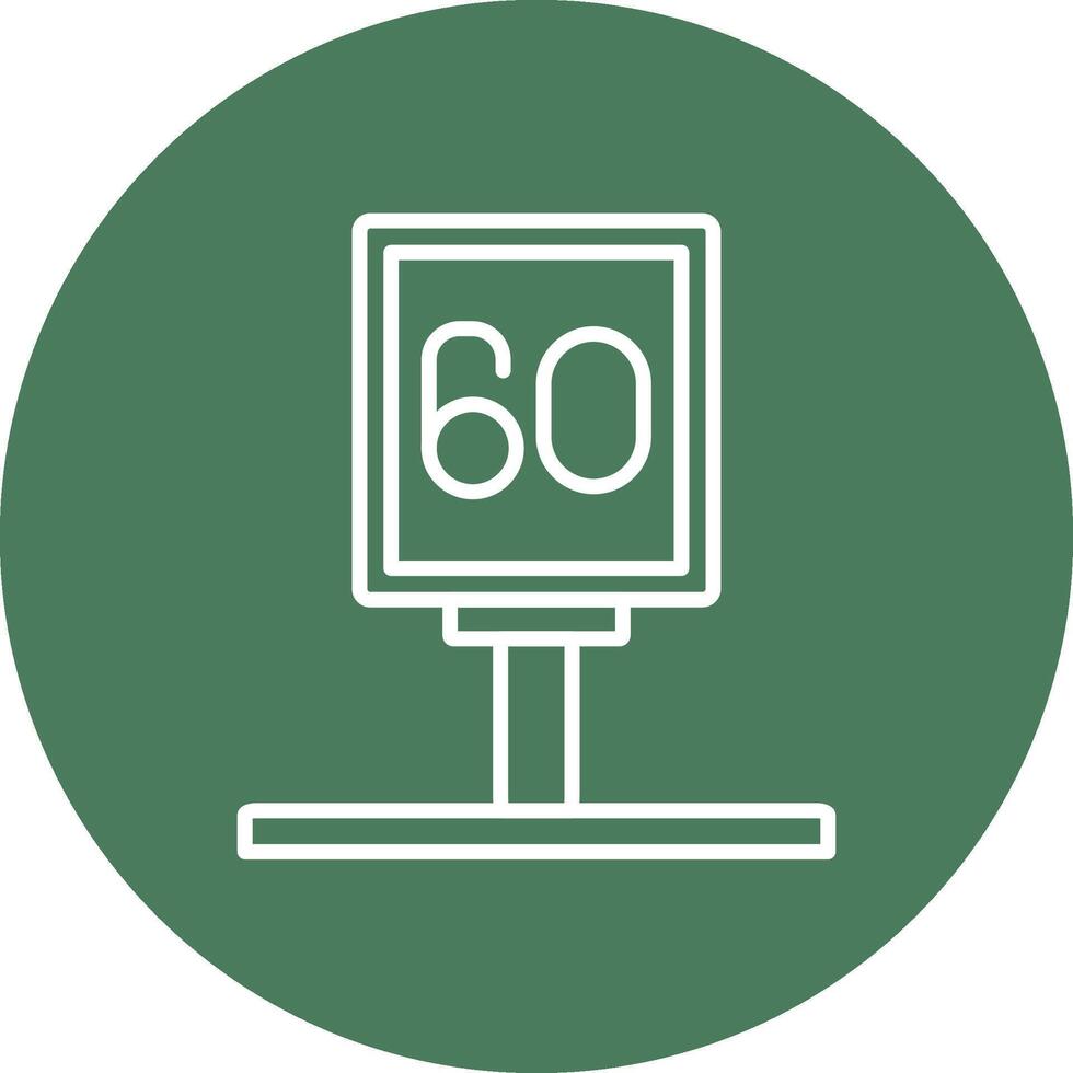 Speed Limit Digital Abstract Form vector