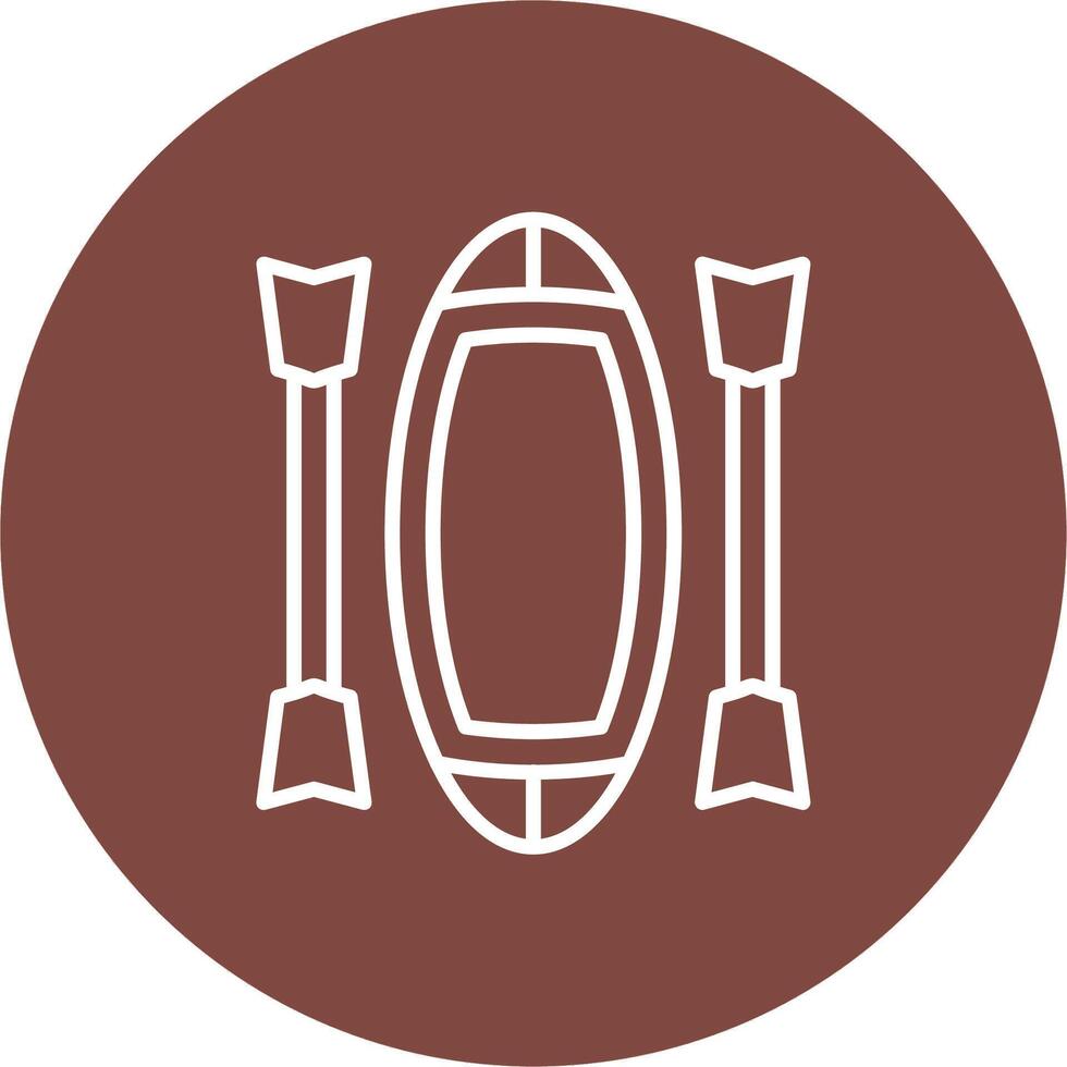 Kayak Color Block Design vector