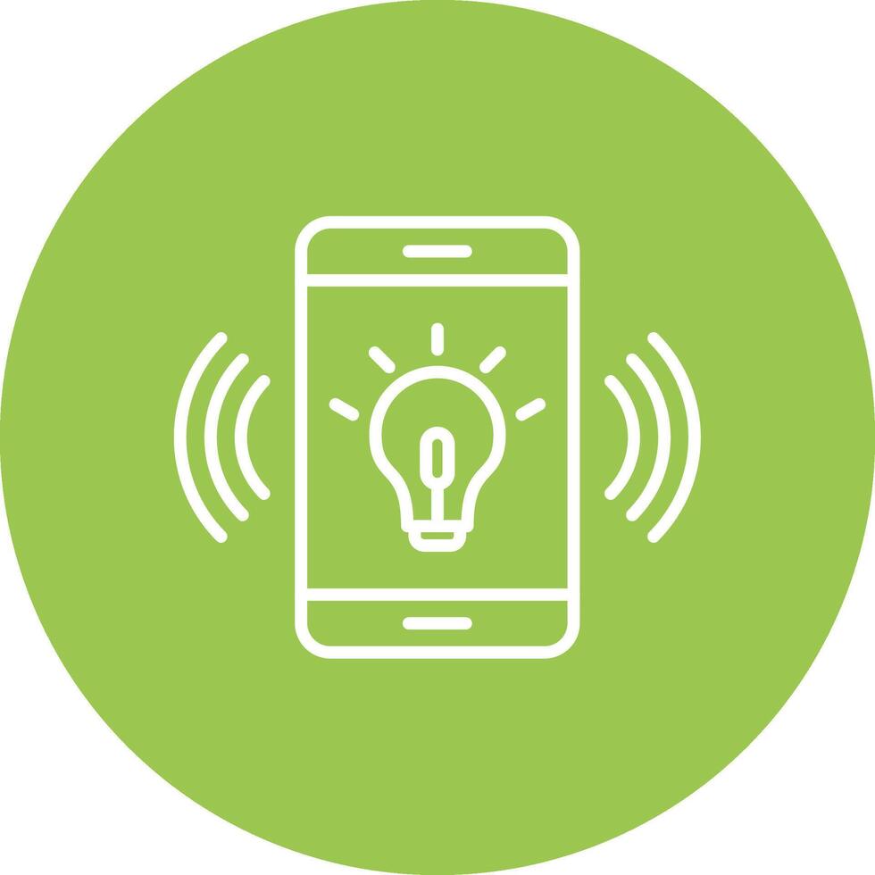 Telecommunication App Style Badge vector