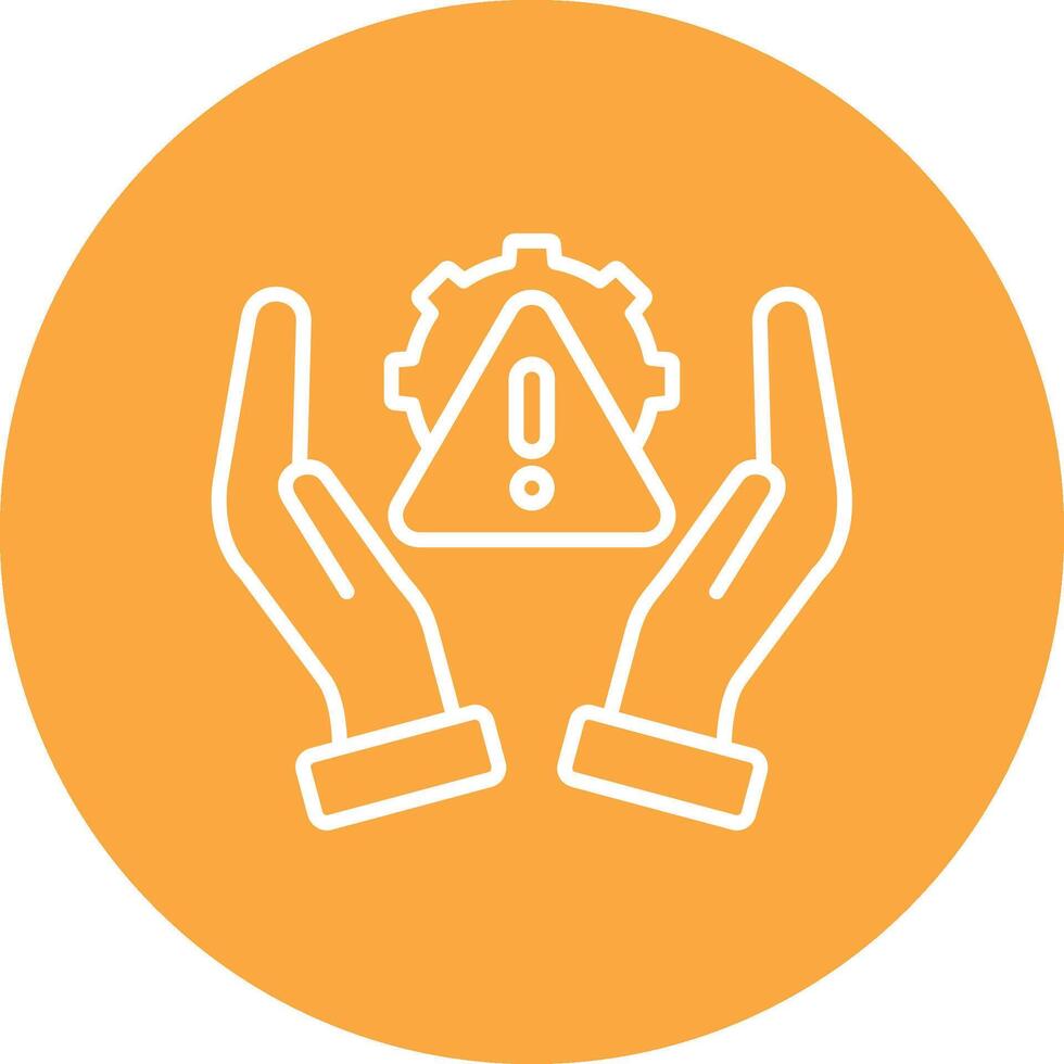 Risk Management Bold App Illustration vector