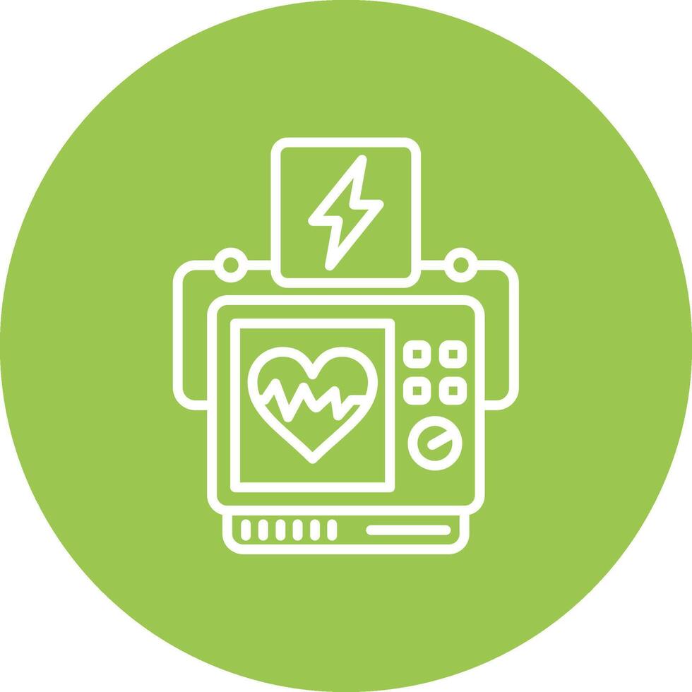 Defibrillator Subtle Shadow Icon vector