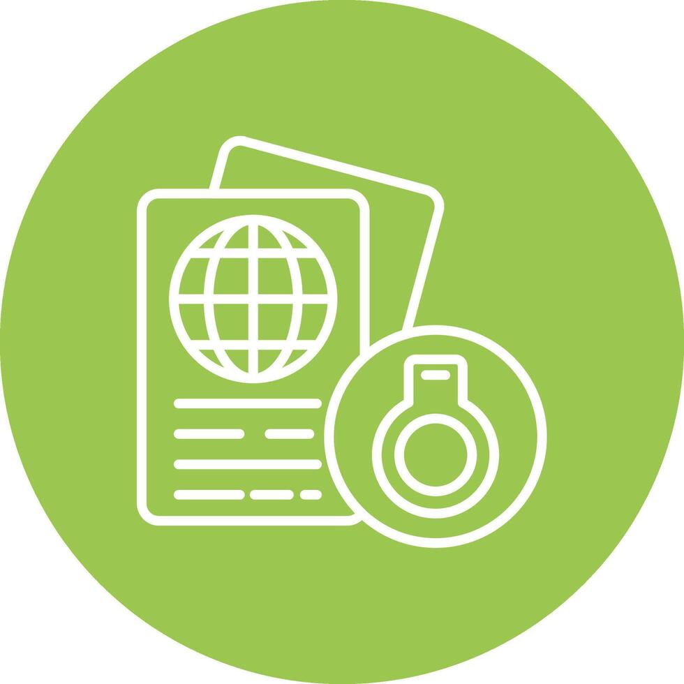 Deported Gradient Style Icon vector