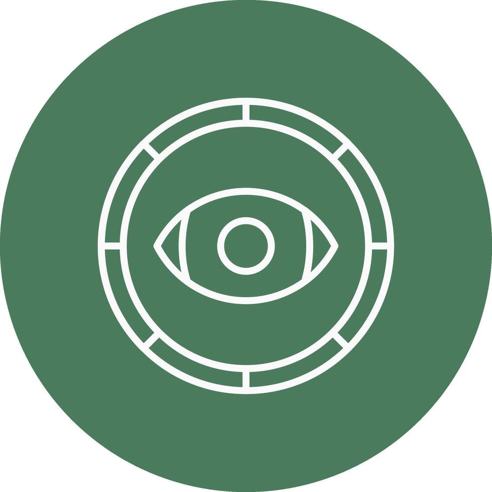 Eye Sharp Edge Symbol vector