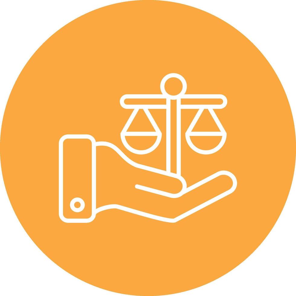 Law Digital Concept Icon vector