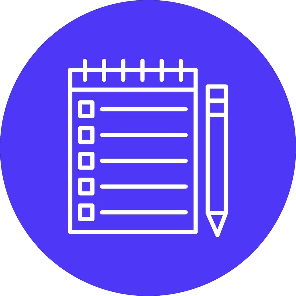 Notepad Sleek Graphic Mark vector