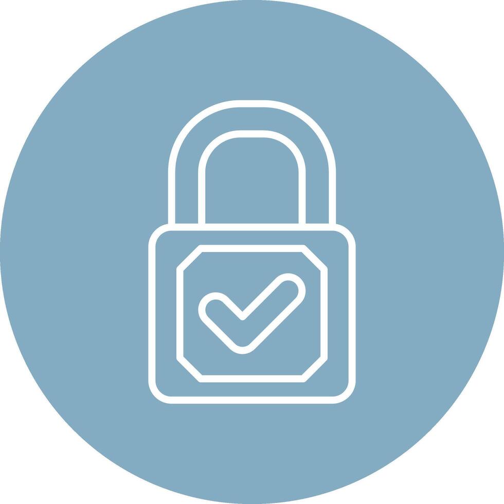 Lock Digital Abstract Form vector