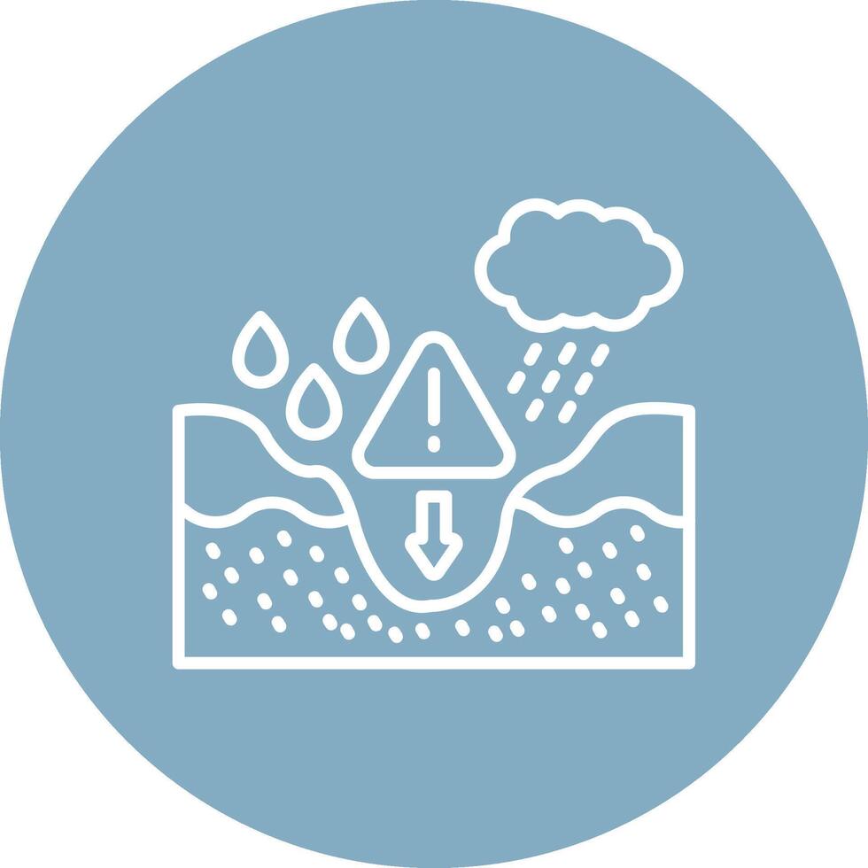 Water Scarcity Playful Line Icon vector