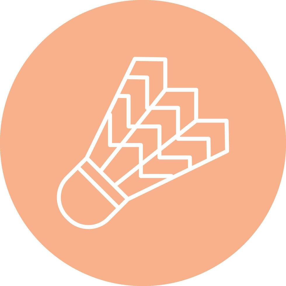 Shuttlecock Vibrant UI Element vector