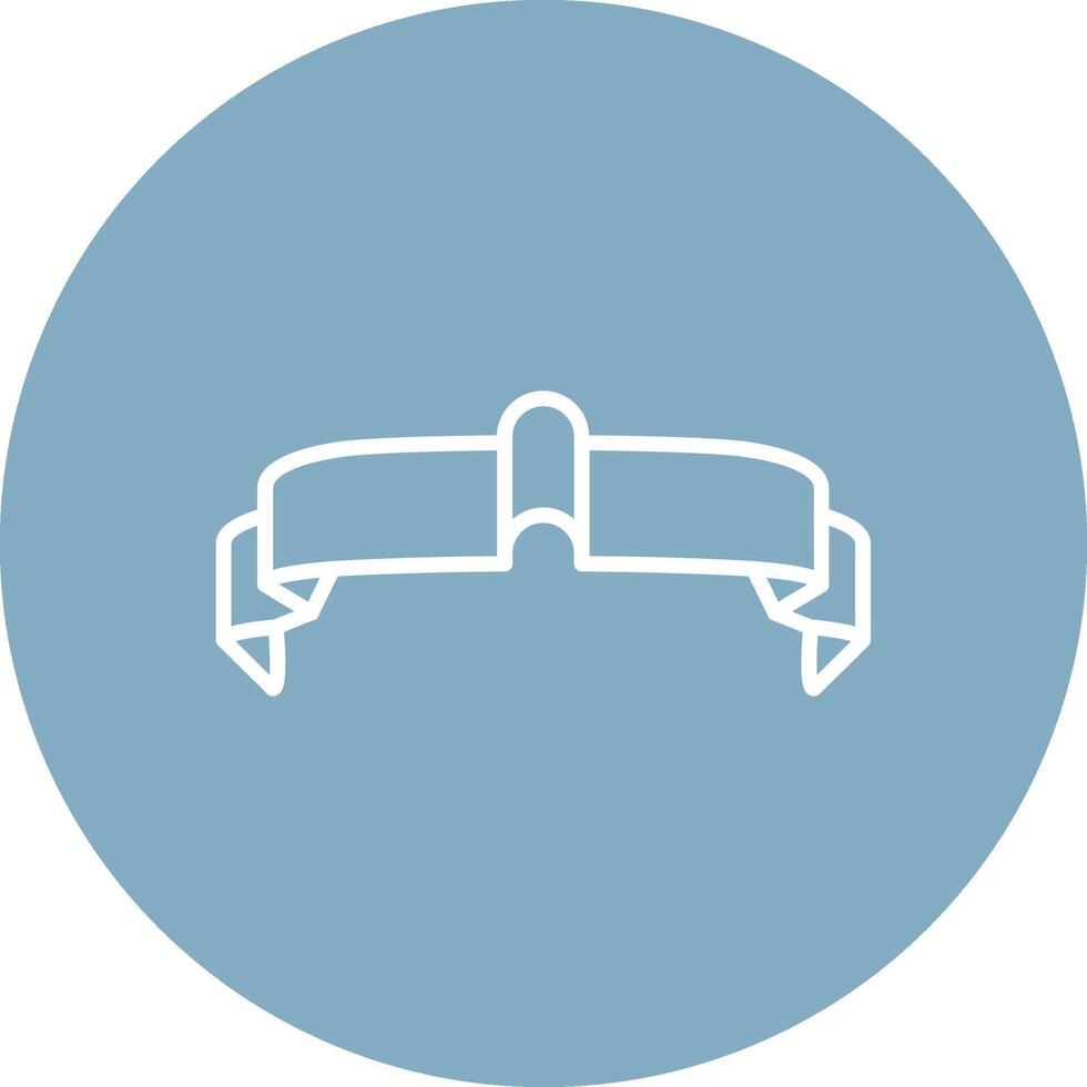 Folded Ribbon App Style Badge vector