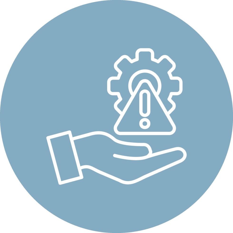Risk Management Interactive Icon Badge vector