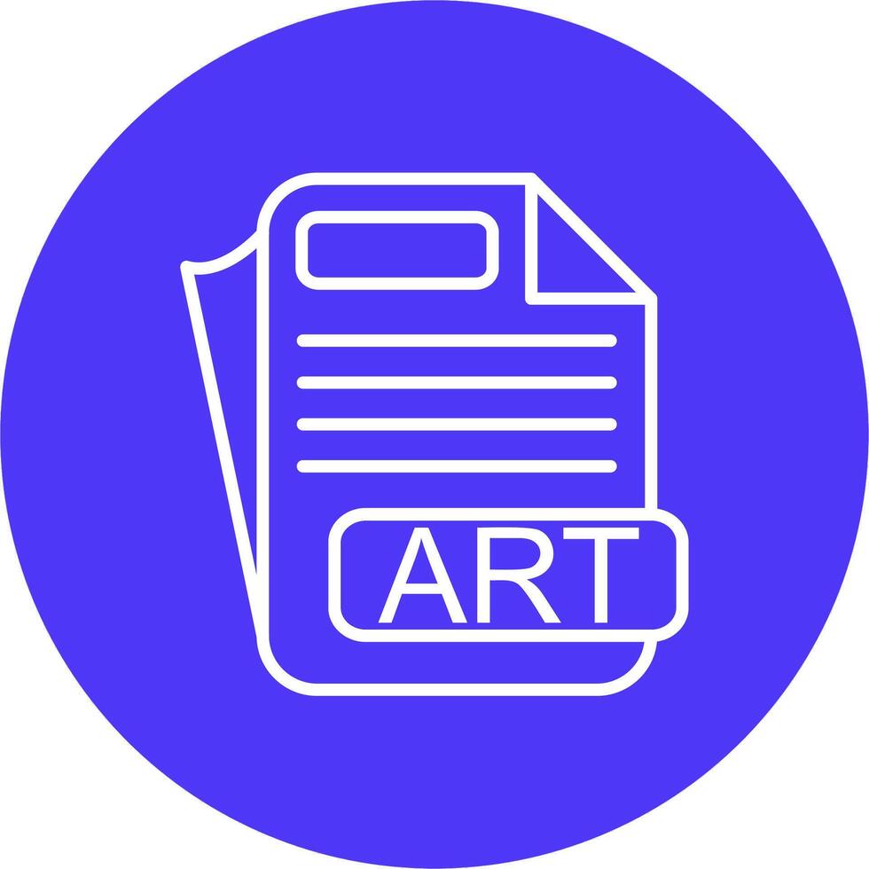 ART File Format Compact App Icon vector