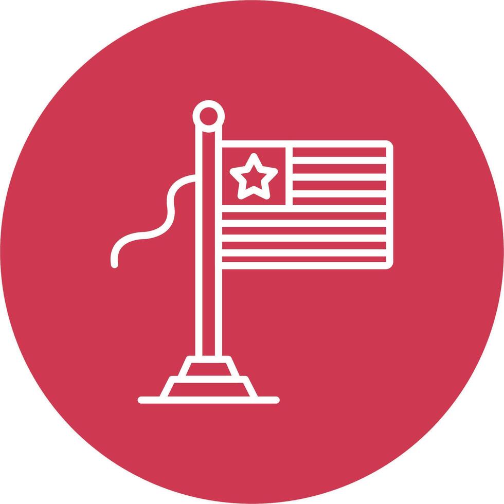 Liberia Flag Minimalist Graphic vector