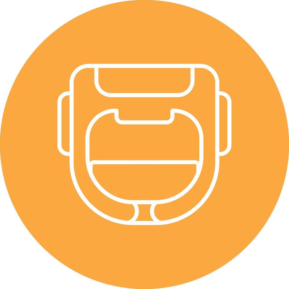 Helmet Sharp Edge Symbol vector