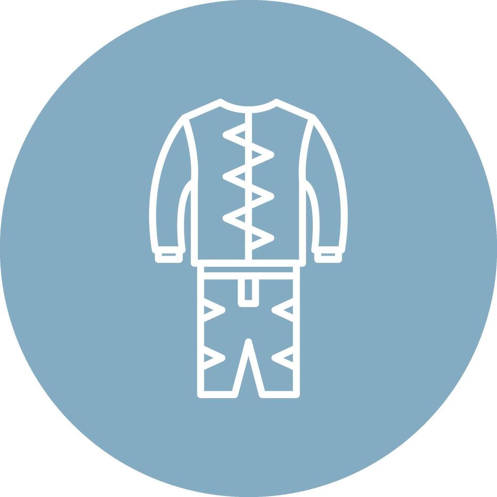 Race Suit Stylish App Element vector