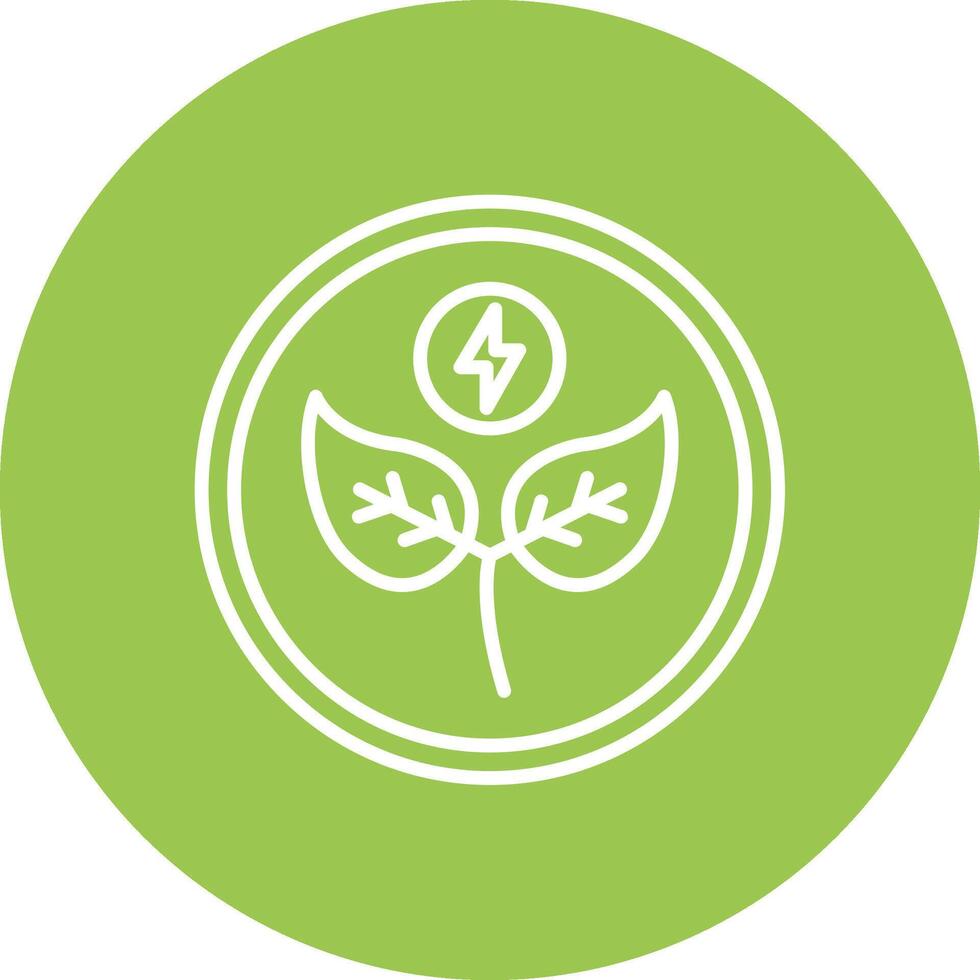 Eco Energy Conceptual Line Work vector