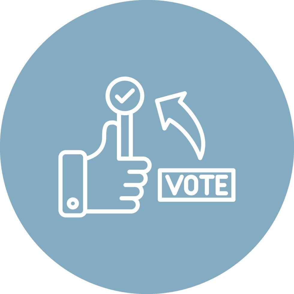 Yes Vote Interactive UI Graphic vector
