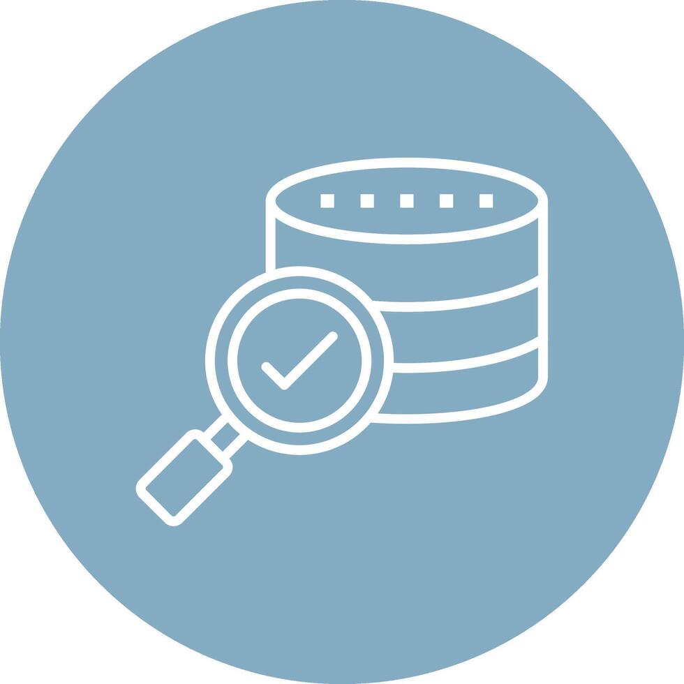 Data Searching Dark Theme Element vector