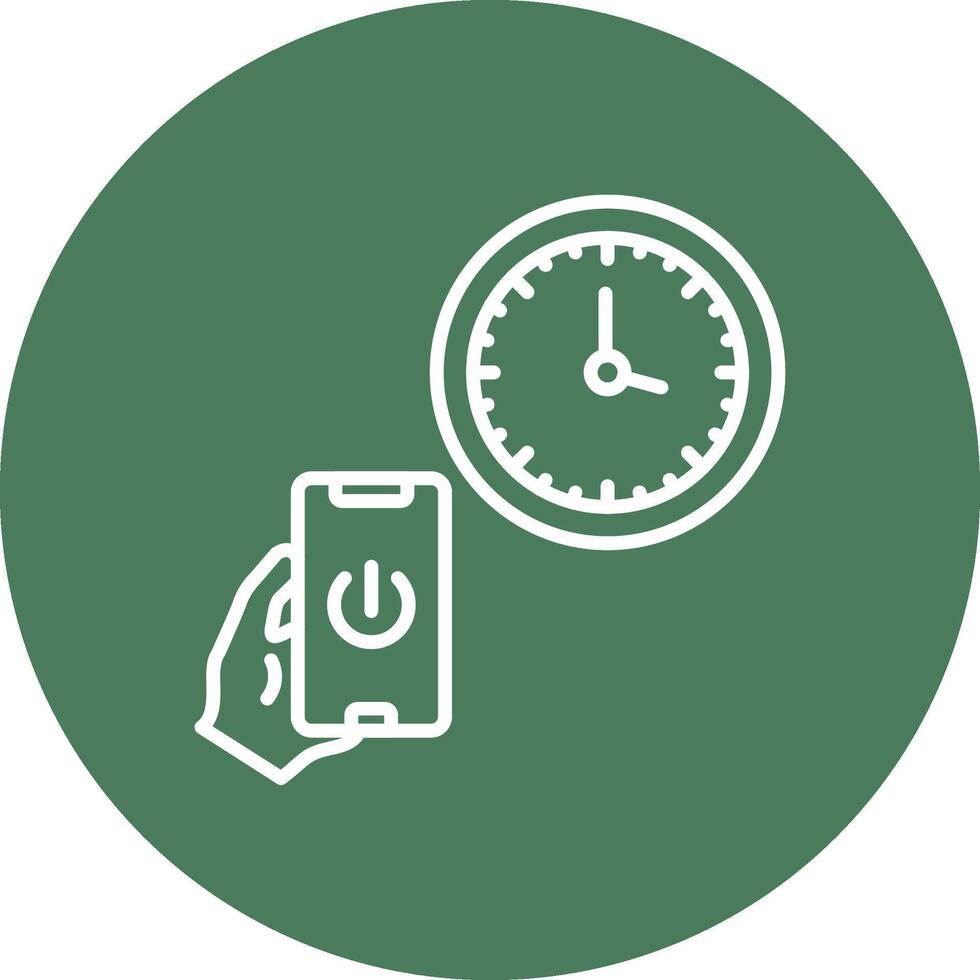 Time Smooth Gradient Icon vector