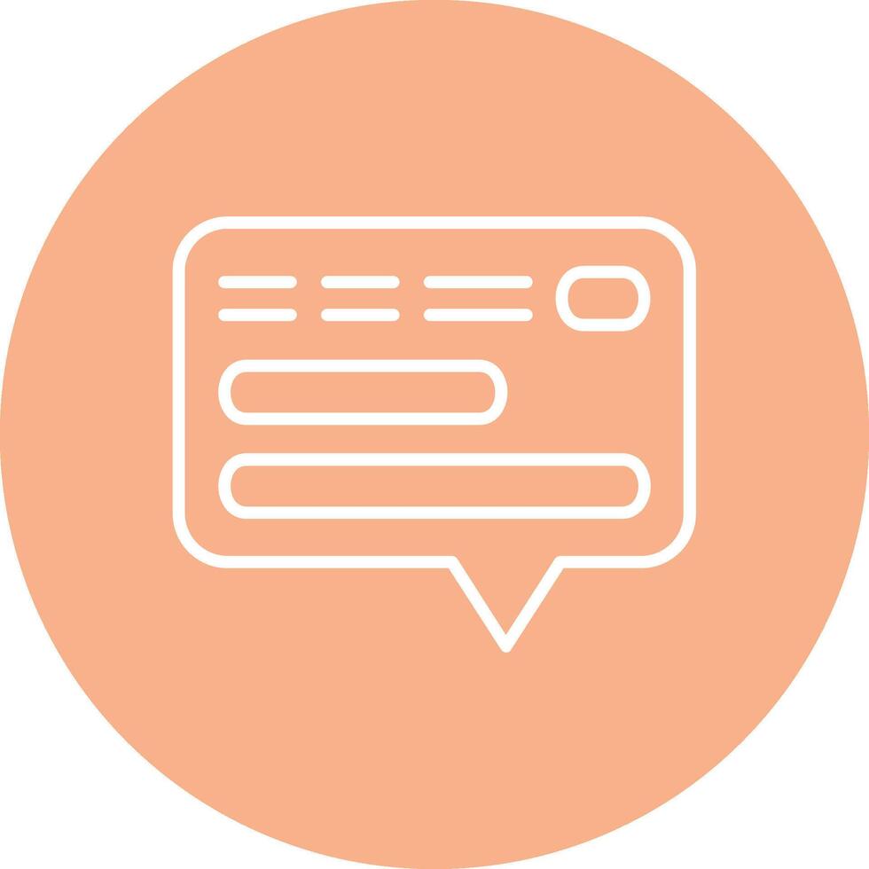 Chat Smooth Gradient Icon vector