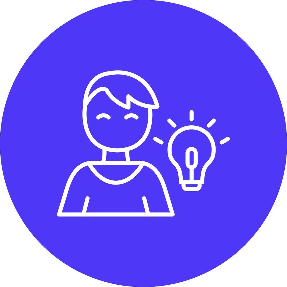 Idea Shadowed Icon Style vector