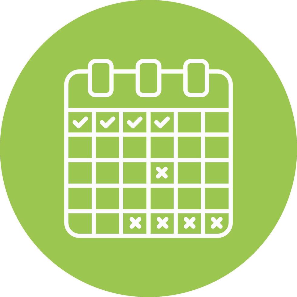 Schedule Colorful Concept Art vector