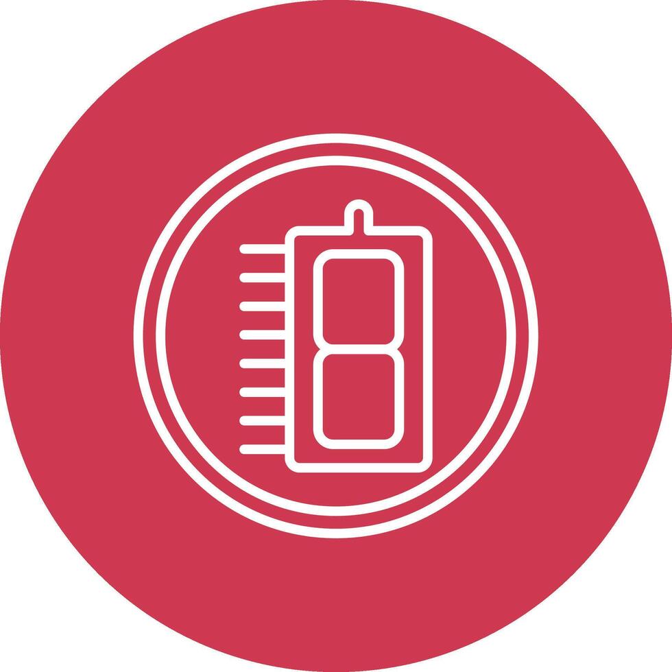 7 Segment Display Pop Color Style vector