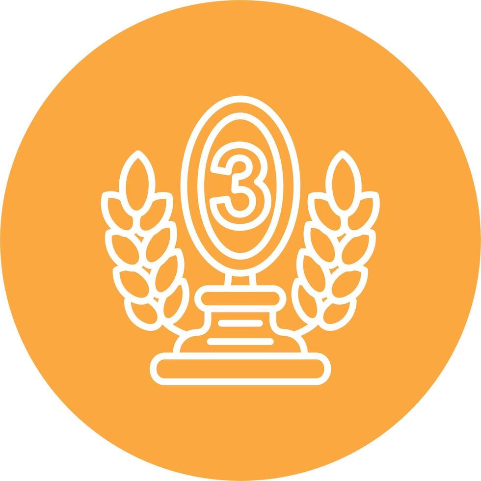 3rd Prize Clean Web Element vector