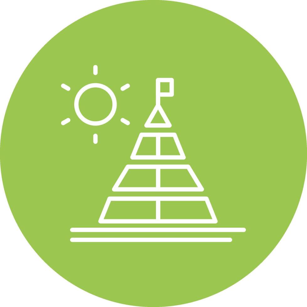 Pyramid Sleek Graphic Mark vector