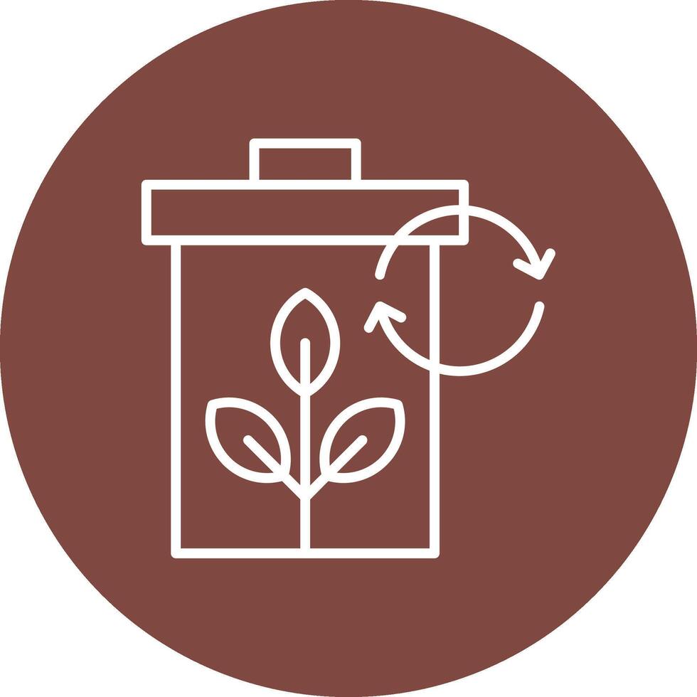 Recycle Clean Grid Icon vector