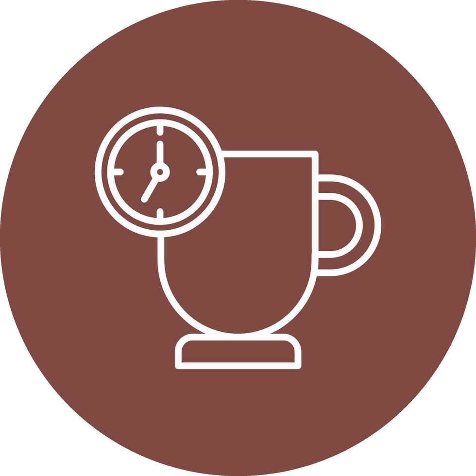 Coffee Break Bold Web Icon vector