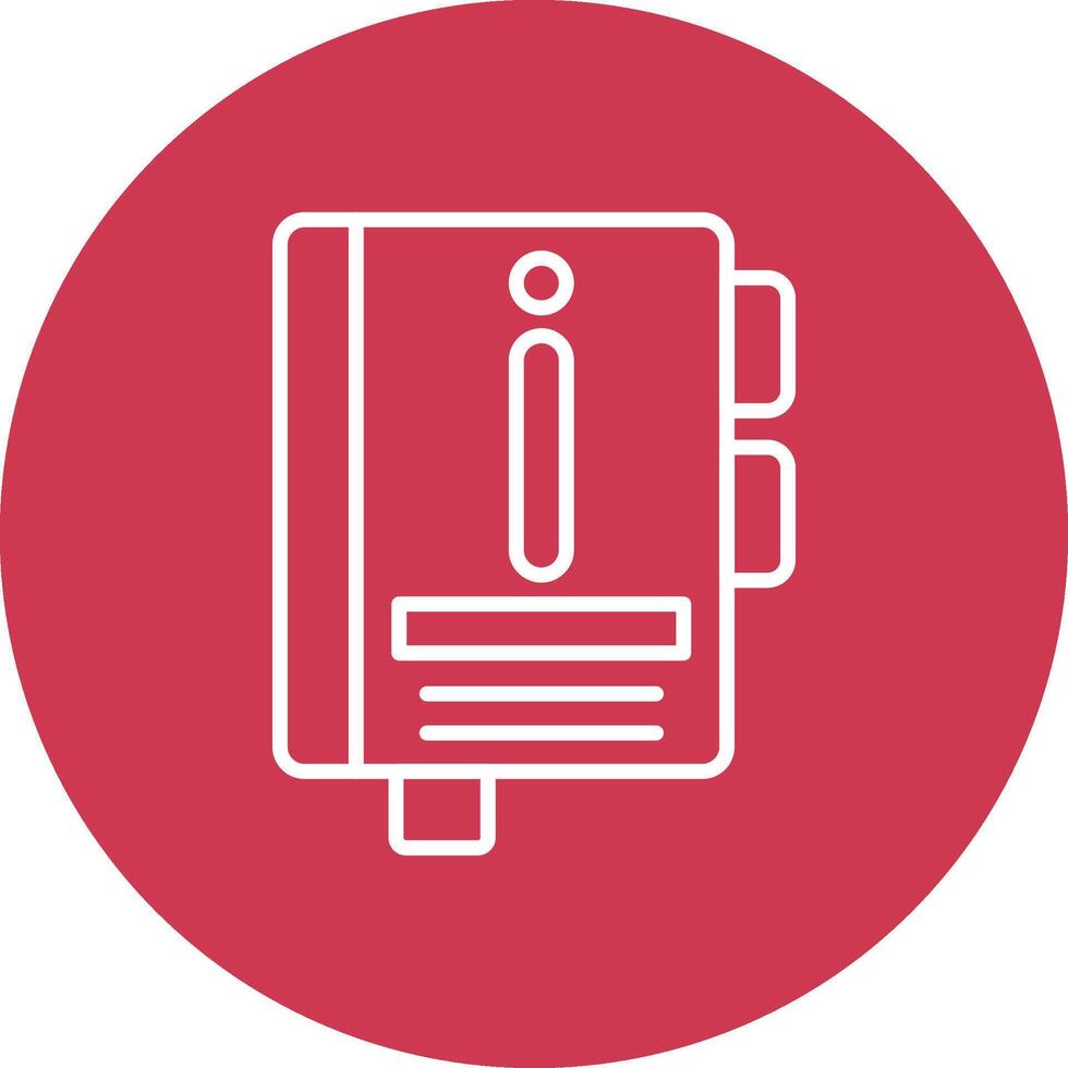 Handbook Line Style Symbol vector