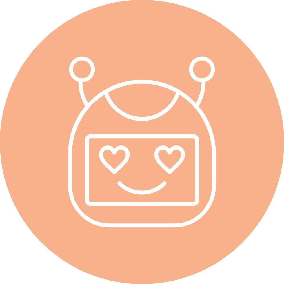 Bot Playful Line Icon vector