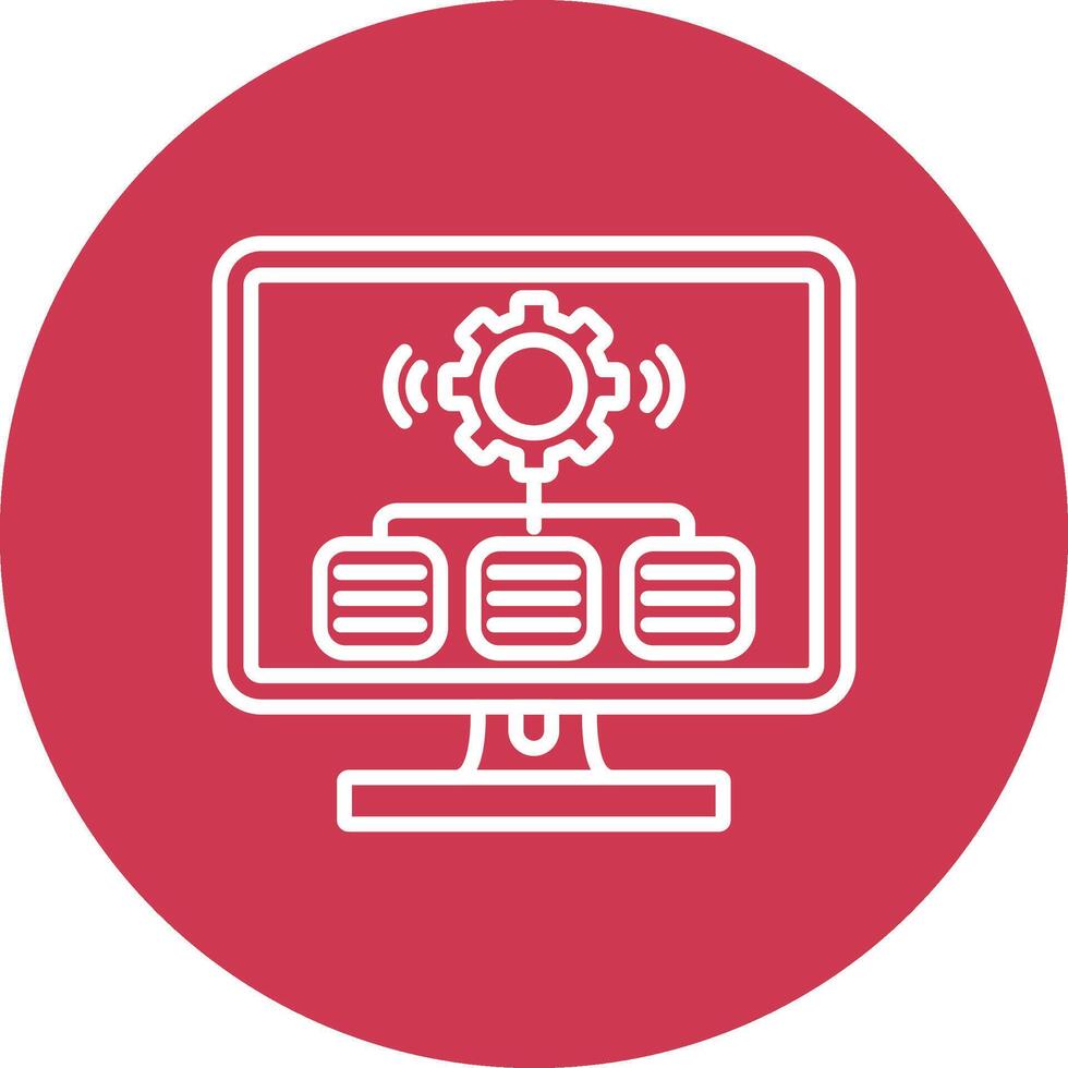 Integration Line Style Symbol vector
