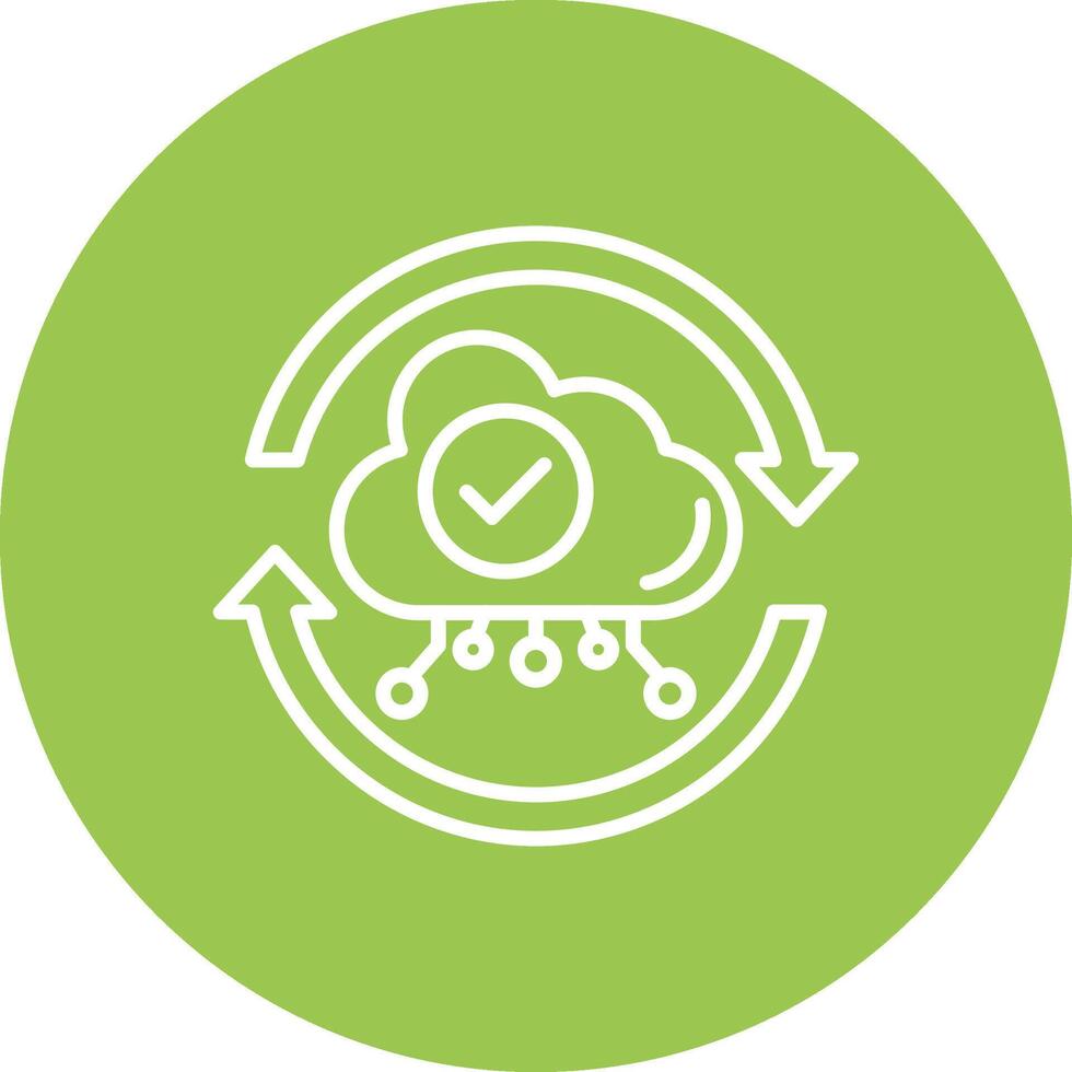 Synchronization Vibrant UI Element vector