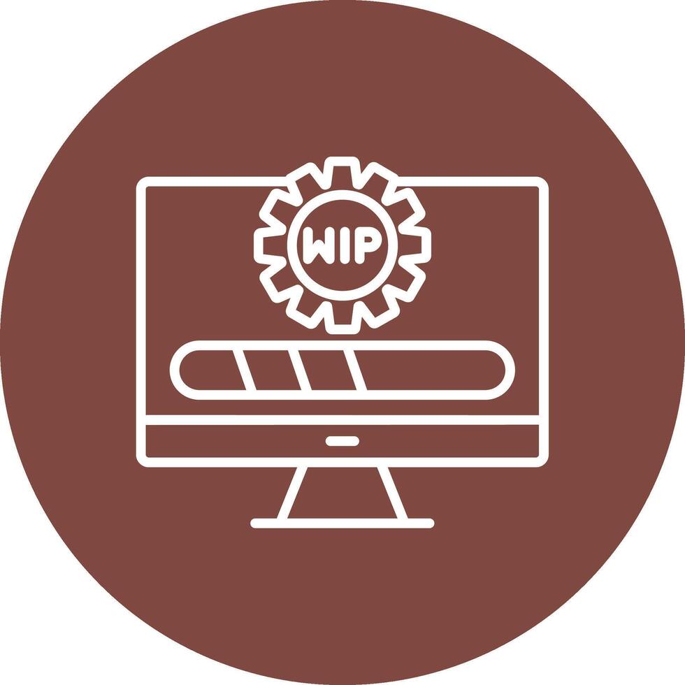Wip Graphic Interface Asset vector