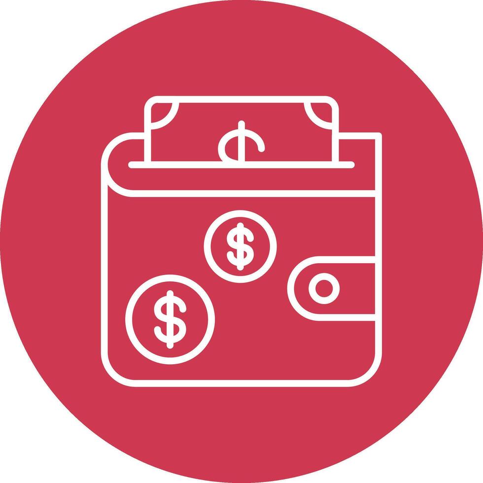 Wallet Bold App Illustration vector