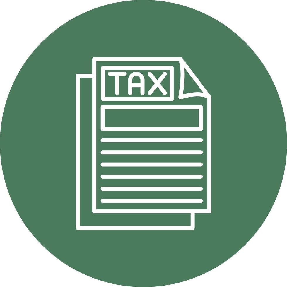 Tax Document Interactive Display Symbol vector