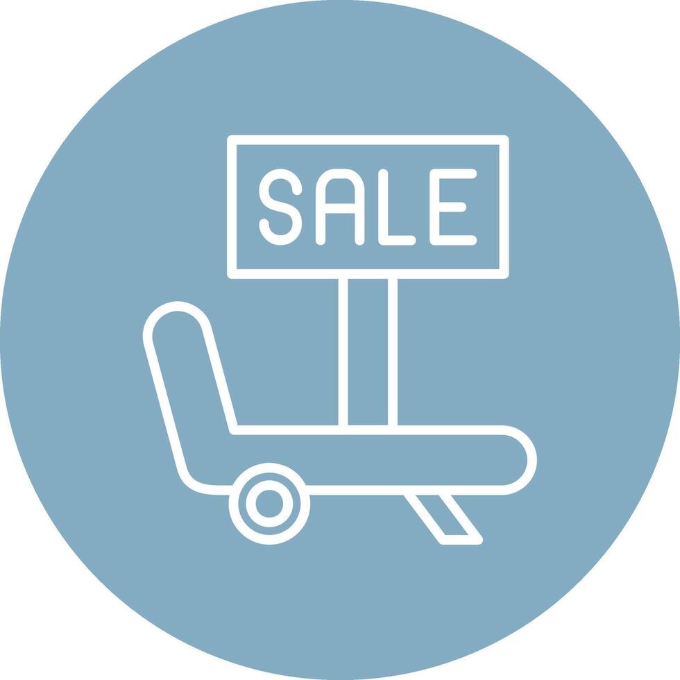 Beach Chair Mobile App Graphic vector