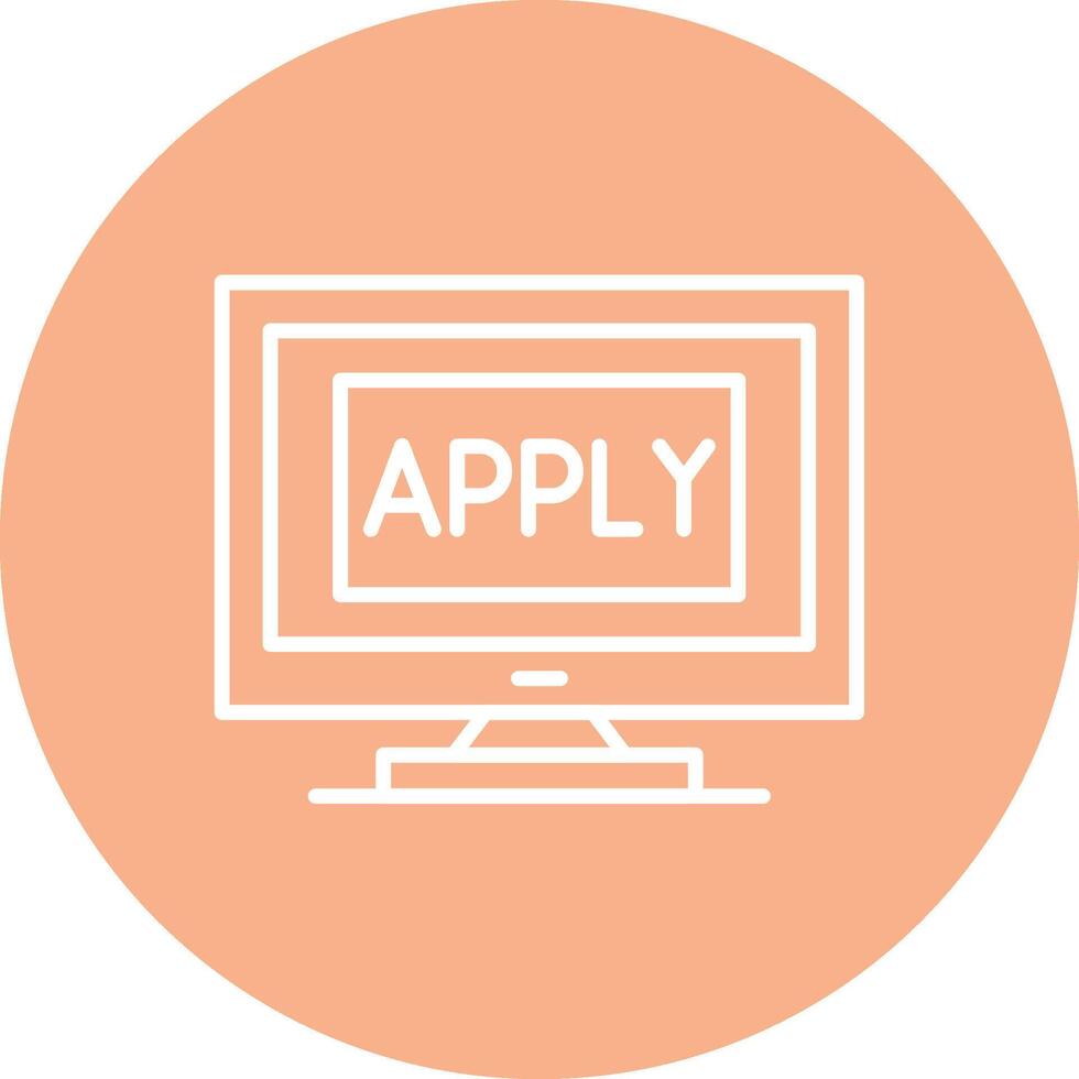 Apply Crisp Flat Art vector