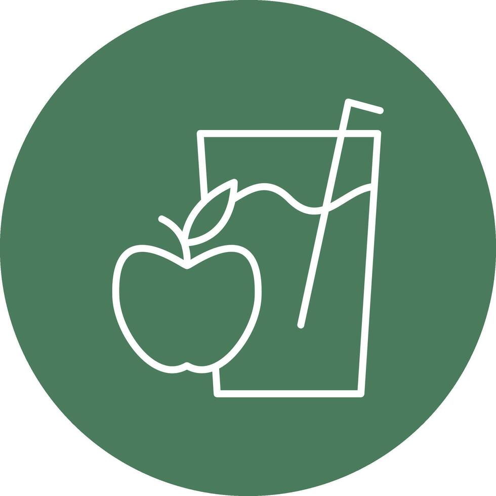 Apple Juice Monochrome UI Visual vector