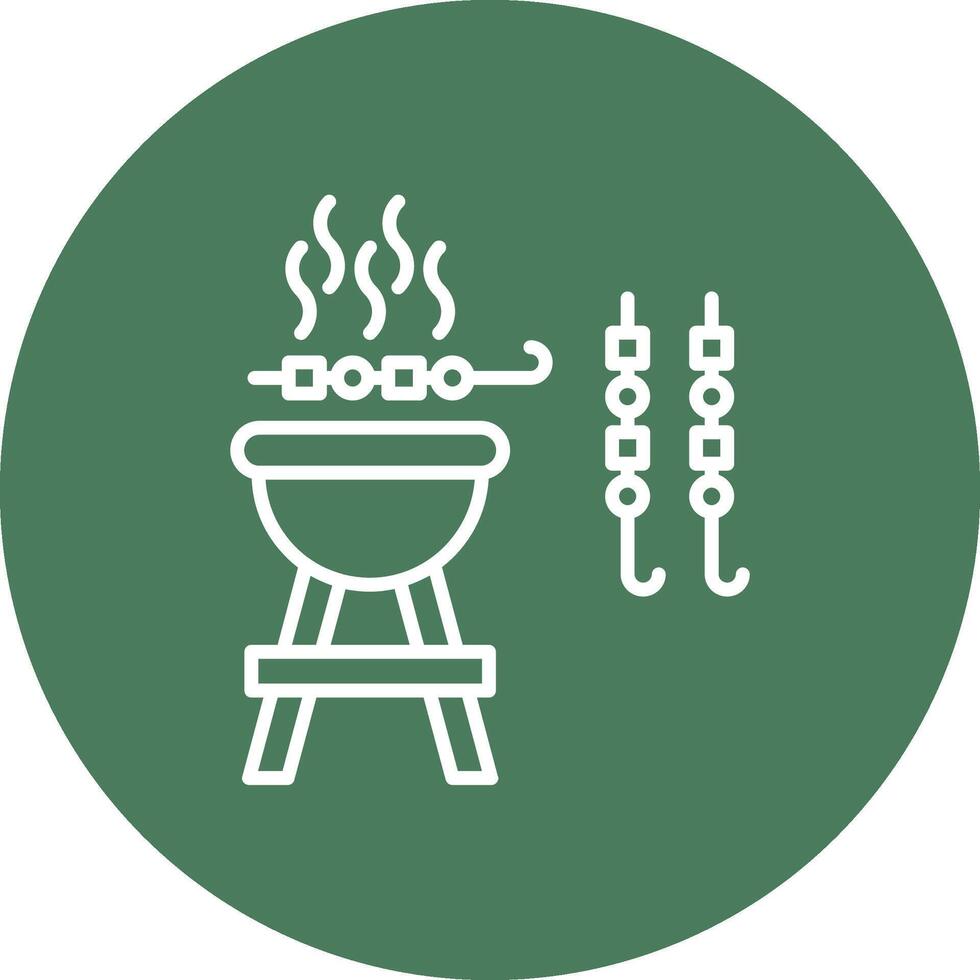 Barbeque Stylish App Element vector