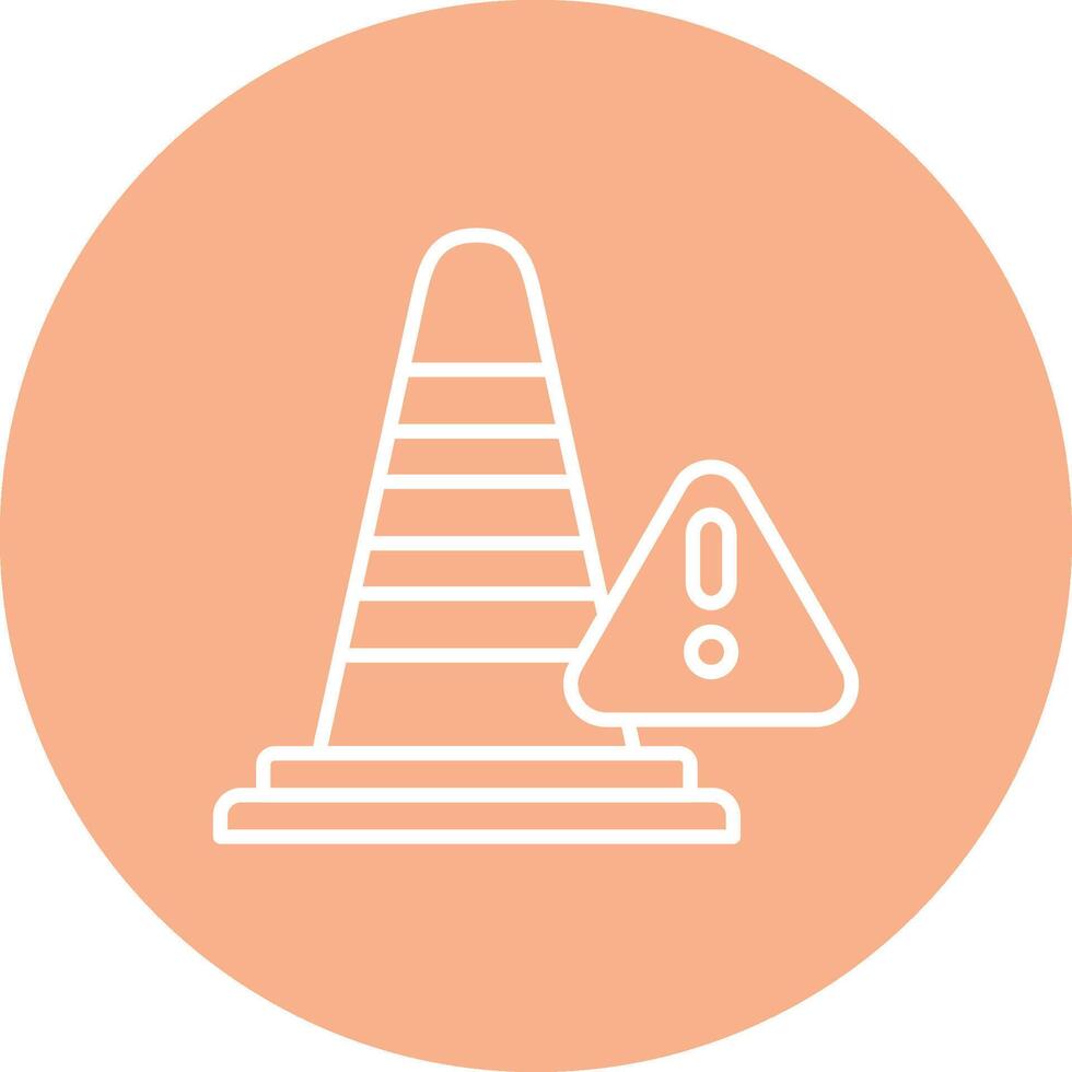 Traffic Cone Crisp Flat Art vector