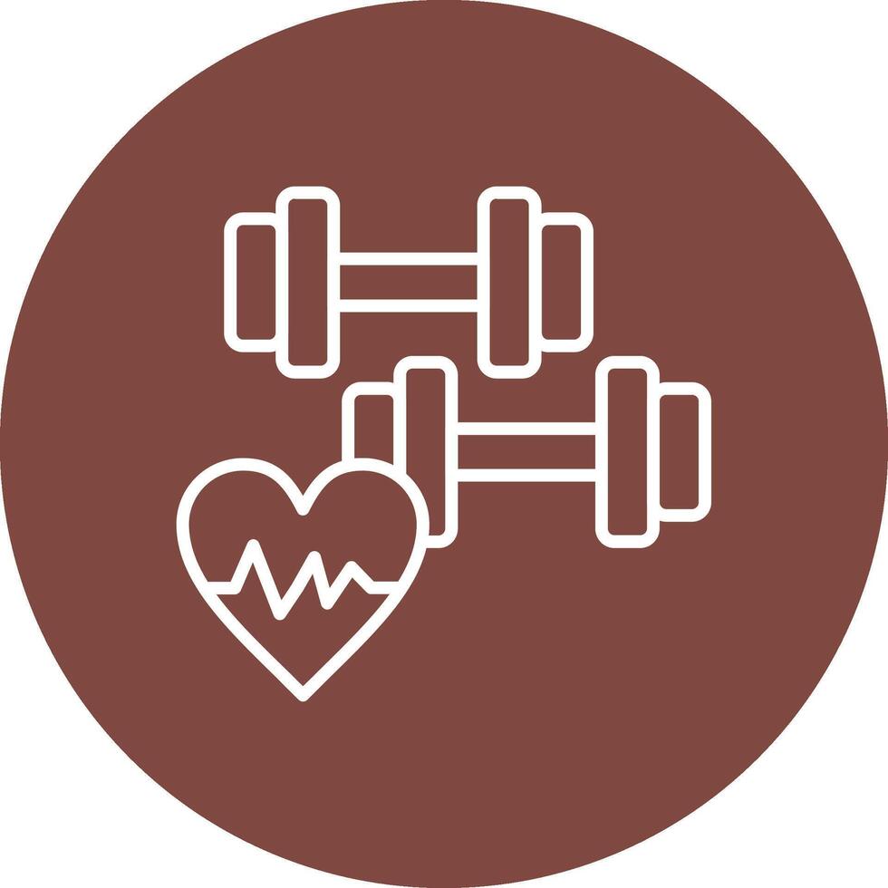 Dumbbell Modern Tech Icon vector
