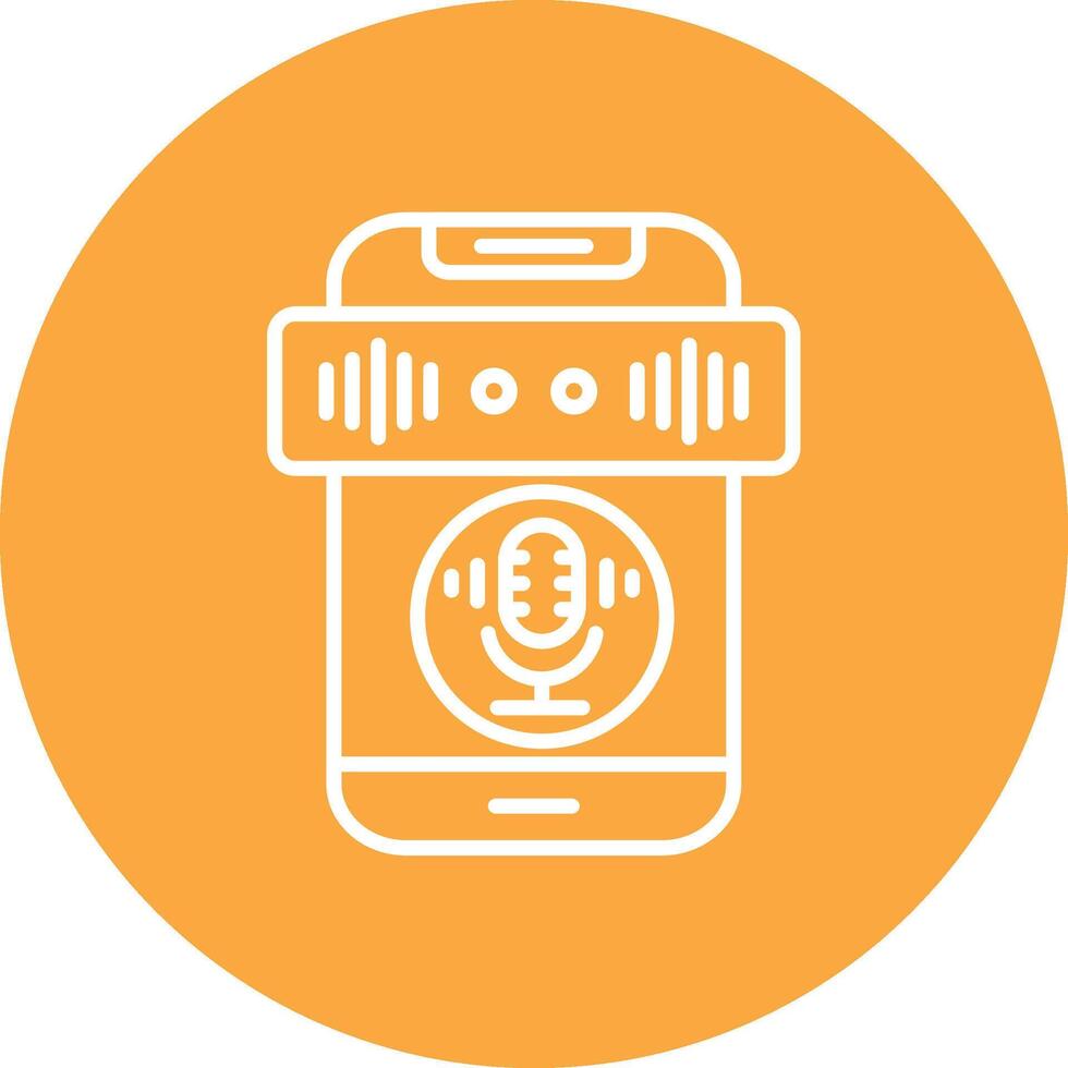Recording App Style Badge vector