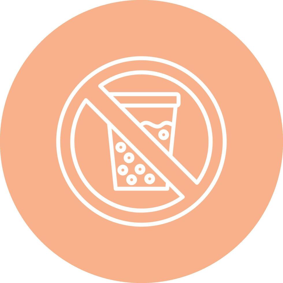 No Soft Drink Soft Shadow Design vector