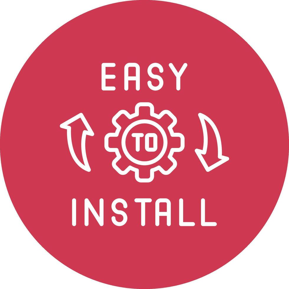 Easy Installation Compact App Icon vector