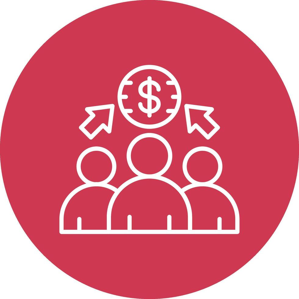 Employee Benefit Minimal Touch Graphic vector